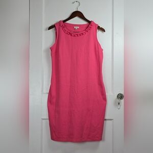 Talbots Knit Coral Sheath Dress MP